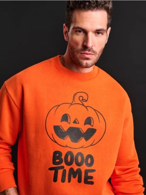 Sinsay - Bluza Halloween - pomarańczowy