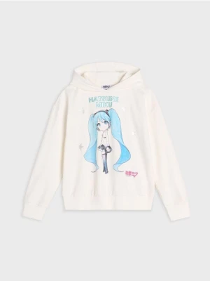 Sinsay - Bluza Hatsune Miku - kremowy