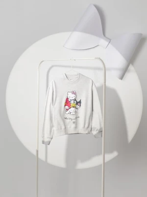 Sinsay - Bluza Hello Kitty - szary
