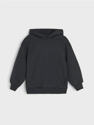 Sinsay - Bluza hoodie basic - czarny