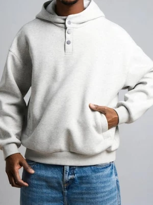 Zdjęcie produktu Sinsay - Bluza hoodie basic - szary