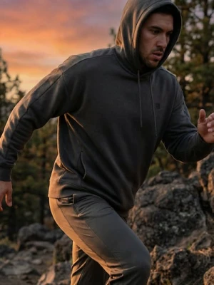 Sinsay - Bluza hoodie basic - zielony