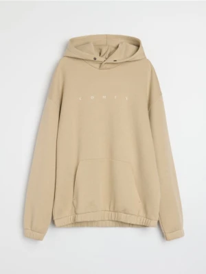 Sinsay - Bluza hoodie - beżowy