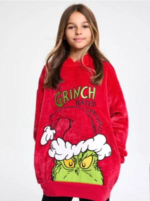 Sinsay - Bluza hoodie Grinch - czerwony