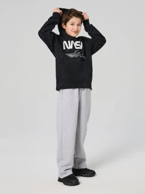 Sinsay - Bluza hoodie NASA - czarny
