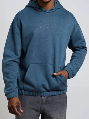 Sinsay - Bluza hoodie - niebieski