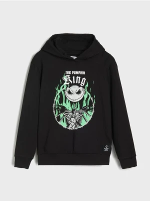 Sinsay - Bluza hoodie Nightmare Before Christmas - szary