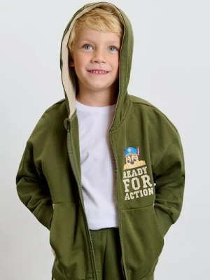 Sinsay - Bluza hoodie PAW patrol - khaki