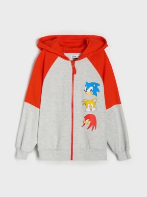 Sinsay - Bluza hoodie Sonic the Hedgehog - pomarańczowy