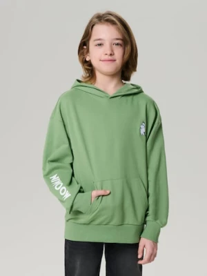 Sinsay - Bluza hoodie The Moomins - zielony
