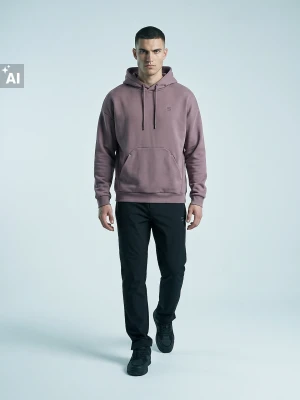 Sinsay - Bluza hoodie z bawełną SNSY PERFORMANCE - fioletowy