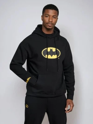 Sinsay - Bluza hoodie z nadrukiem Batman - czarny