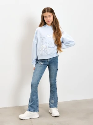 Sinsay - Bluza hoodie z nadrukiem Cinnamoroll - niebieski