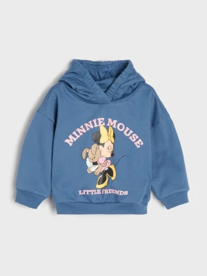 Sinsay - Bluza hoodie z nadrukiem Minnie Mouse - mid blue