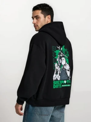 Sinsay - Bluza hoodie z nadrukiem Sakamoto Days - czarny
