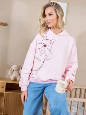 Sinsay - Bluza hoodie z nadrukiem Winnie the Pooh - różowy