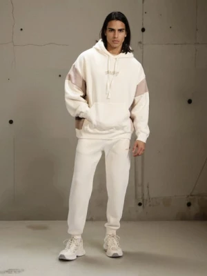 Sinsay - Bluza hoodie z napisem - kremowy