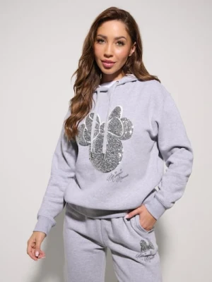 Zdjęcie produktu Sinsay - Bluza hoodie z ozdobnymi cekinami Minnie Mouse - szary