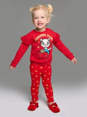 Sinsay - Bluza Kicia Kocia - czerwony