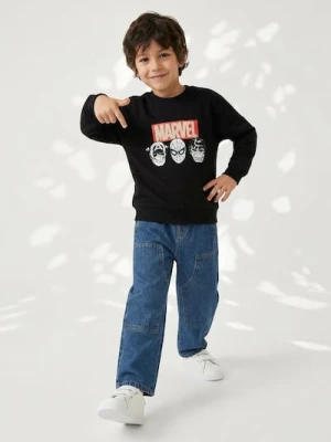 Sinsay - Bluza Marvel - czarny