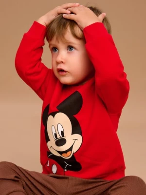 Sinsay - Bluza Mickey Mouse - czerwony