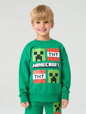 Sinsay - Bluza Minecraft - zielony
