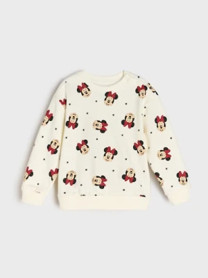 Sinsay - Bluza Minnie Mouse - kremowy