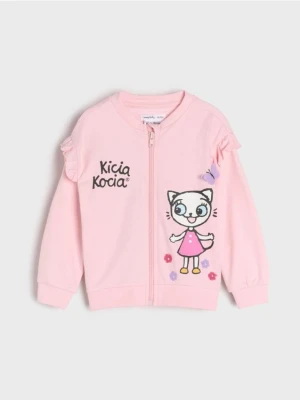 Sinsay - Bluza na zamek Kicia Kocia - różowy