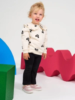 Sinsay - Bluza o szerszym kroju z kołnierzykiem - kremowy