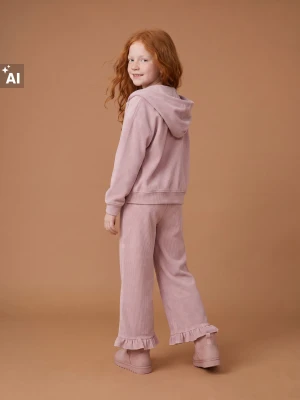 Sinsay - Bluza oversize z kapturem - różowy