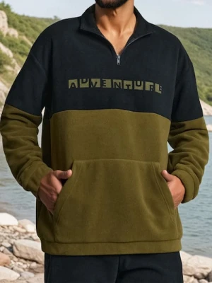 Sinsay - Bluza polarowa - khaki