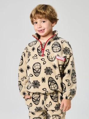 Sinsay - Bluza polarowa Spider-Man - beżowy