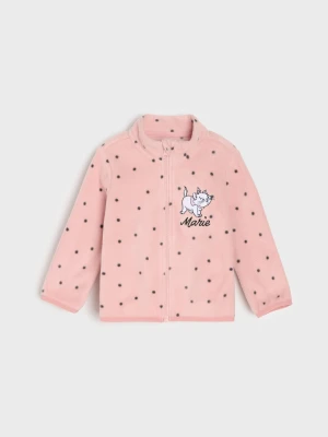 Sinsay - Bluza polarowa w kropki The Aristocats - różowy