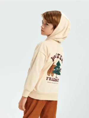 Sinsay - Bluza rozpinana - kremowy