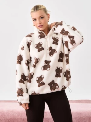 Sinsay - Bluza sherpa z motywem misiów - wielobarwny