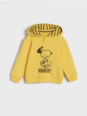 Sinsay - Bluza Snoopy - żółty