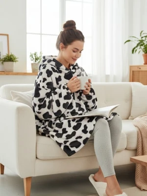 Zdjęcie produktu Sinsay - Bluza snuddie - biały
