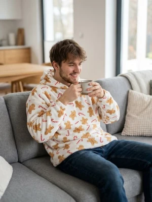 Sinsay - Bluza snuddie - brązowy