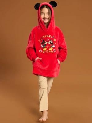Sinsay - Bluza snuddie Myszka Miki - czerwony