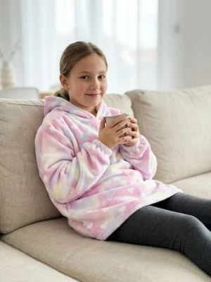 Sinsay - Bluza snuddie - różowy