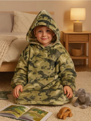 Sinsay - Bluza snuddie - zielony