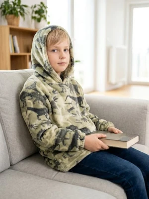 Sinsay - Bluza snuddie - zielony