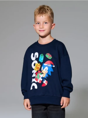 Sinsay - Bluza Sonic the Hedgehog - granatowy