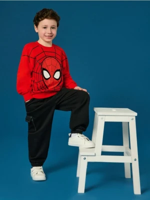 Sinsay - Bluza Spider-Man - czerwony