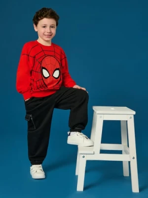 Sinsay - Bluza Spider-Man - czerwony