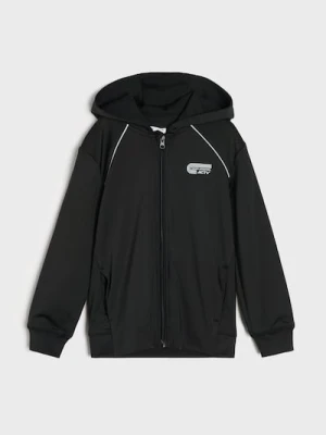 Sinsay - Bluza sportowa z kapturem Active - czarny