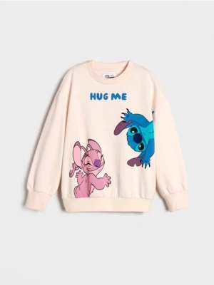 Sinsay - Bluza Stitch - kremowy