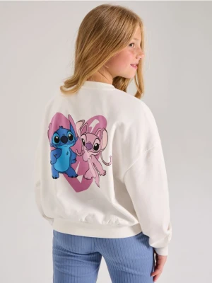 Sinsay - Bluza Stitch - kremowy