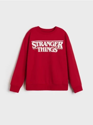 Sinsay - Bluza Stranger Things - czerwony