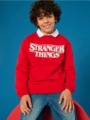 Sinsay - Bluza Stranger Things - czerwony